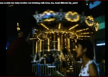 3009009Issa scolds her baby brother not drinking milk Ama, Ina, Anak #MovieClip_part2
