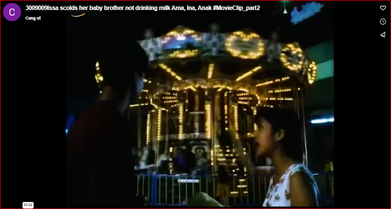 3009009Issa scolds her baby brother not drinking milk Ama, Ina, Anak #MovieClip_part2