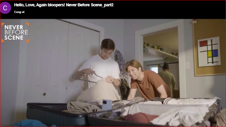 Hello, Love, Again bloopers! Never Before Scene_part2