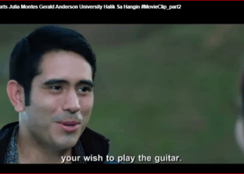 Gerald courts Julia Montes Gerald Anderson University Halik Sa Hangin #MovieClip_part2